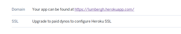 Webhook integration Heroku address